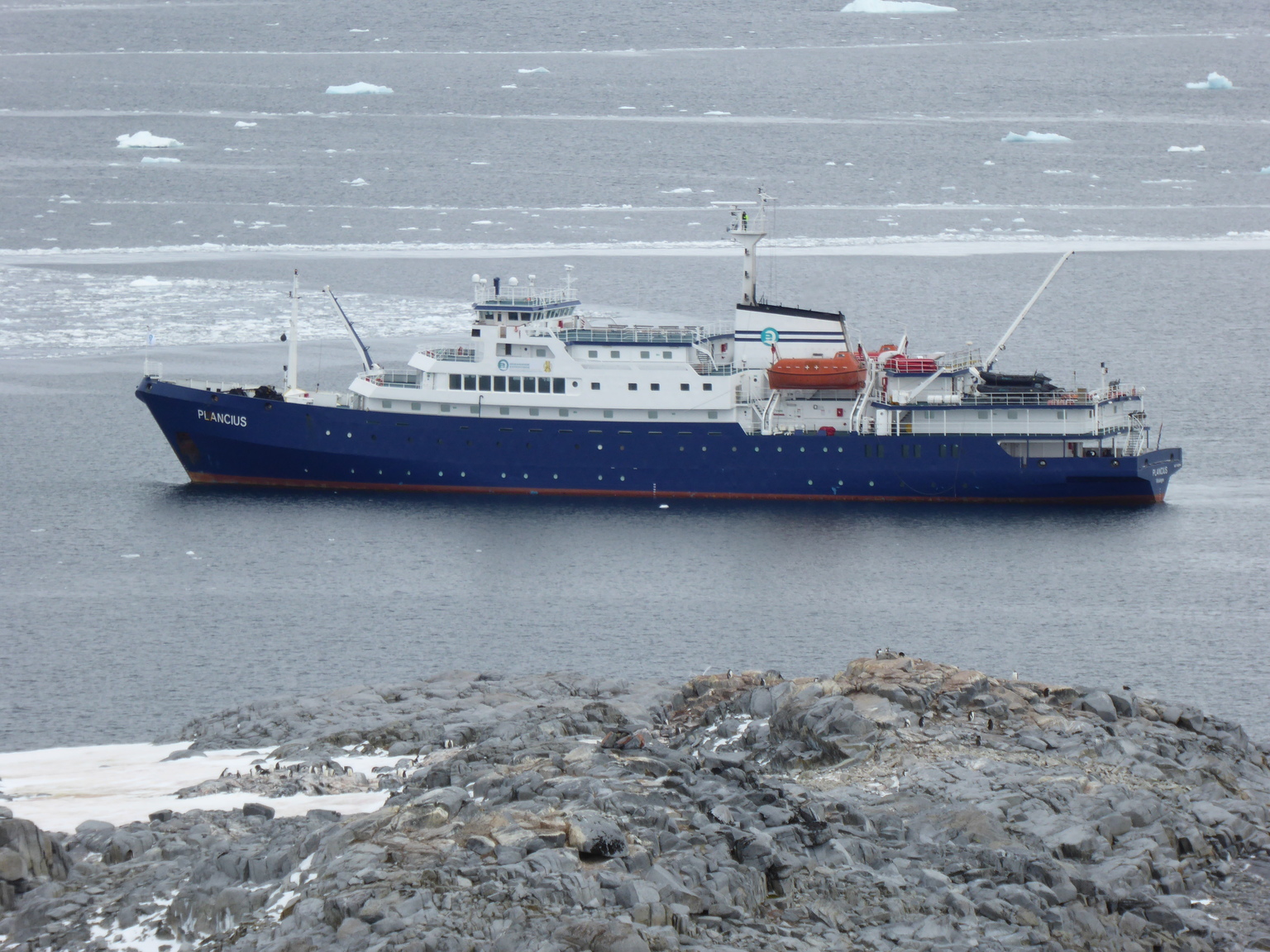 Our ship, the Plancius.