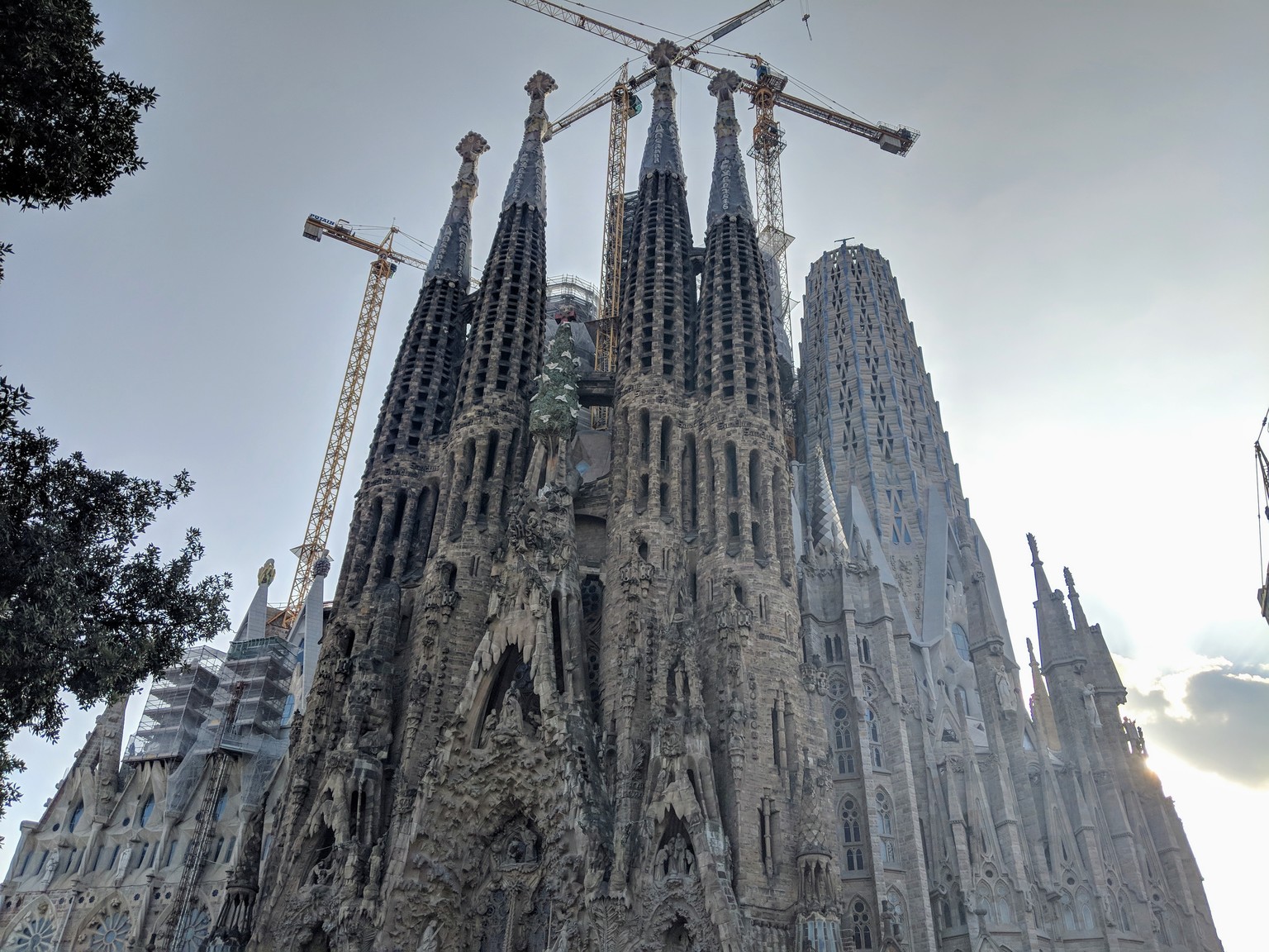 La Sagrada Familia, also designed by Antoni Gaudí