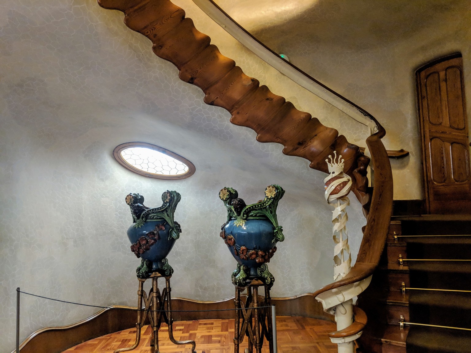 The staircase in Casa Batlló