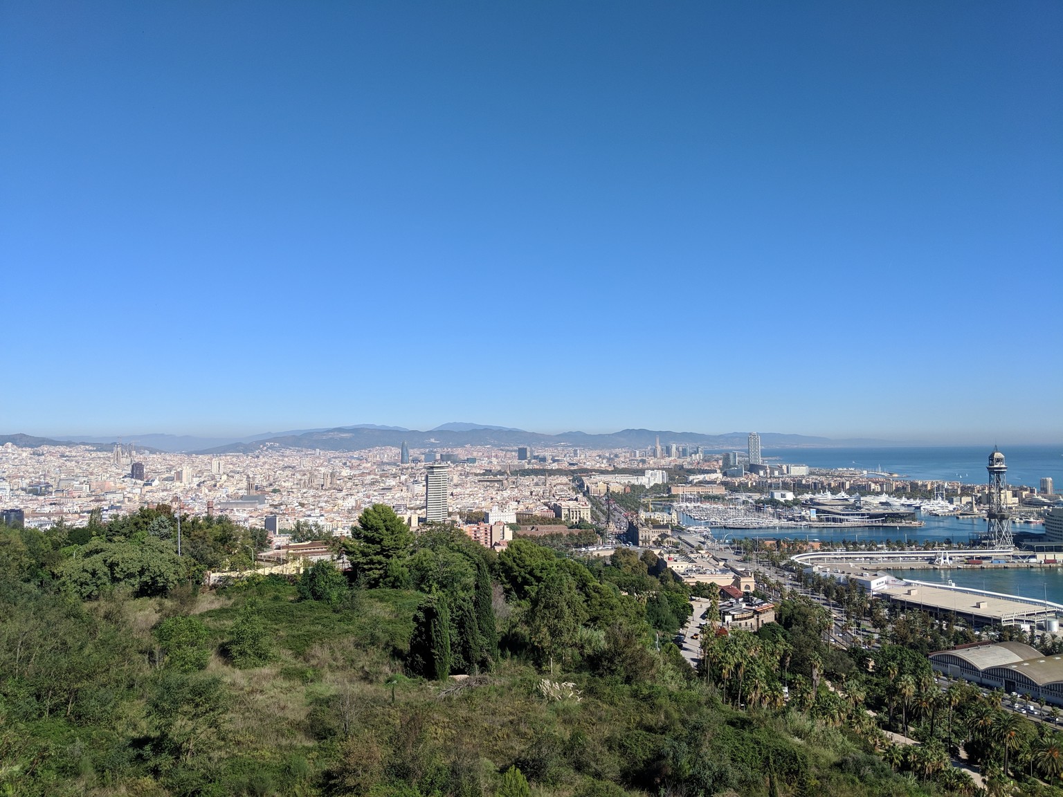 The view from Montjuïc hill