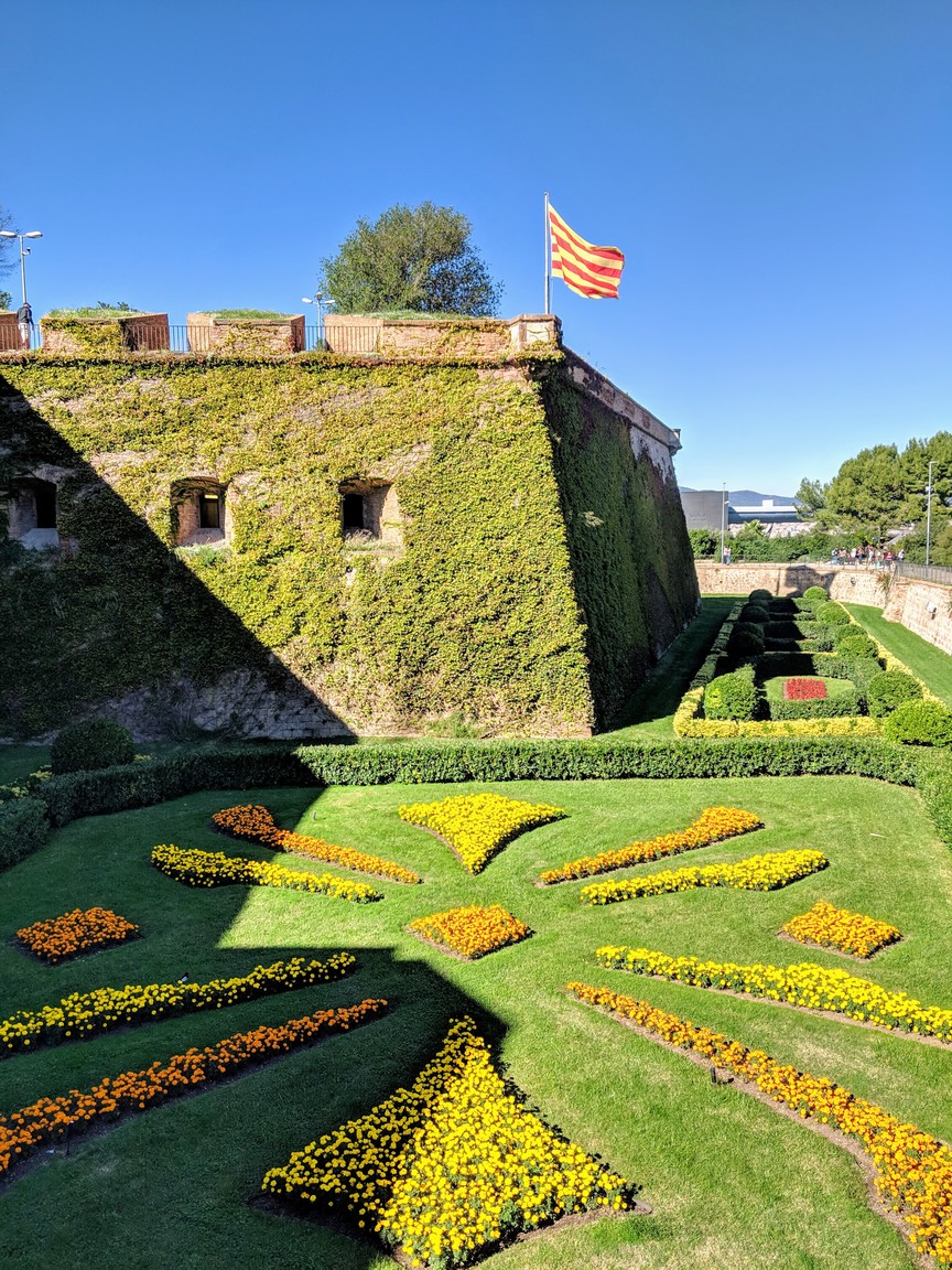 The battlements of Montjuïc castle