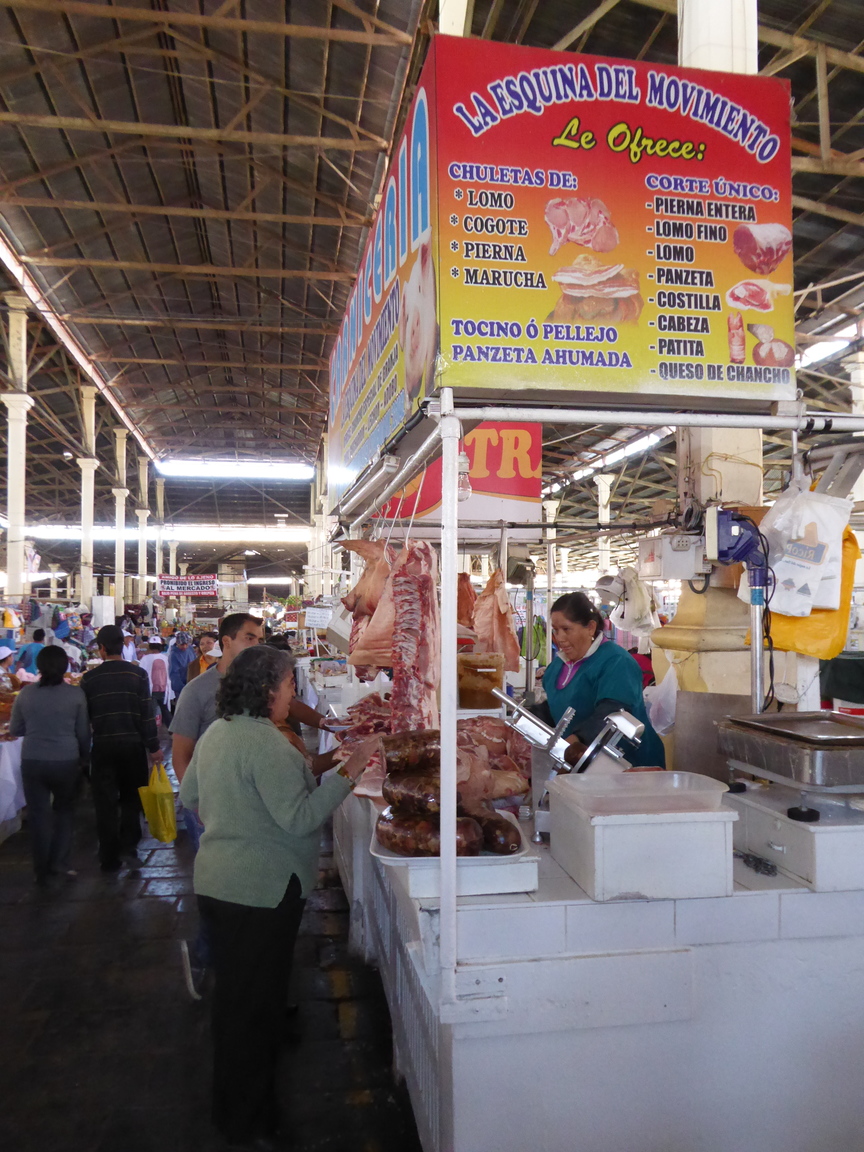 Just like in Asia, meat hangs in the open air all day, and yet, people aren't getting food poisoning right and left.