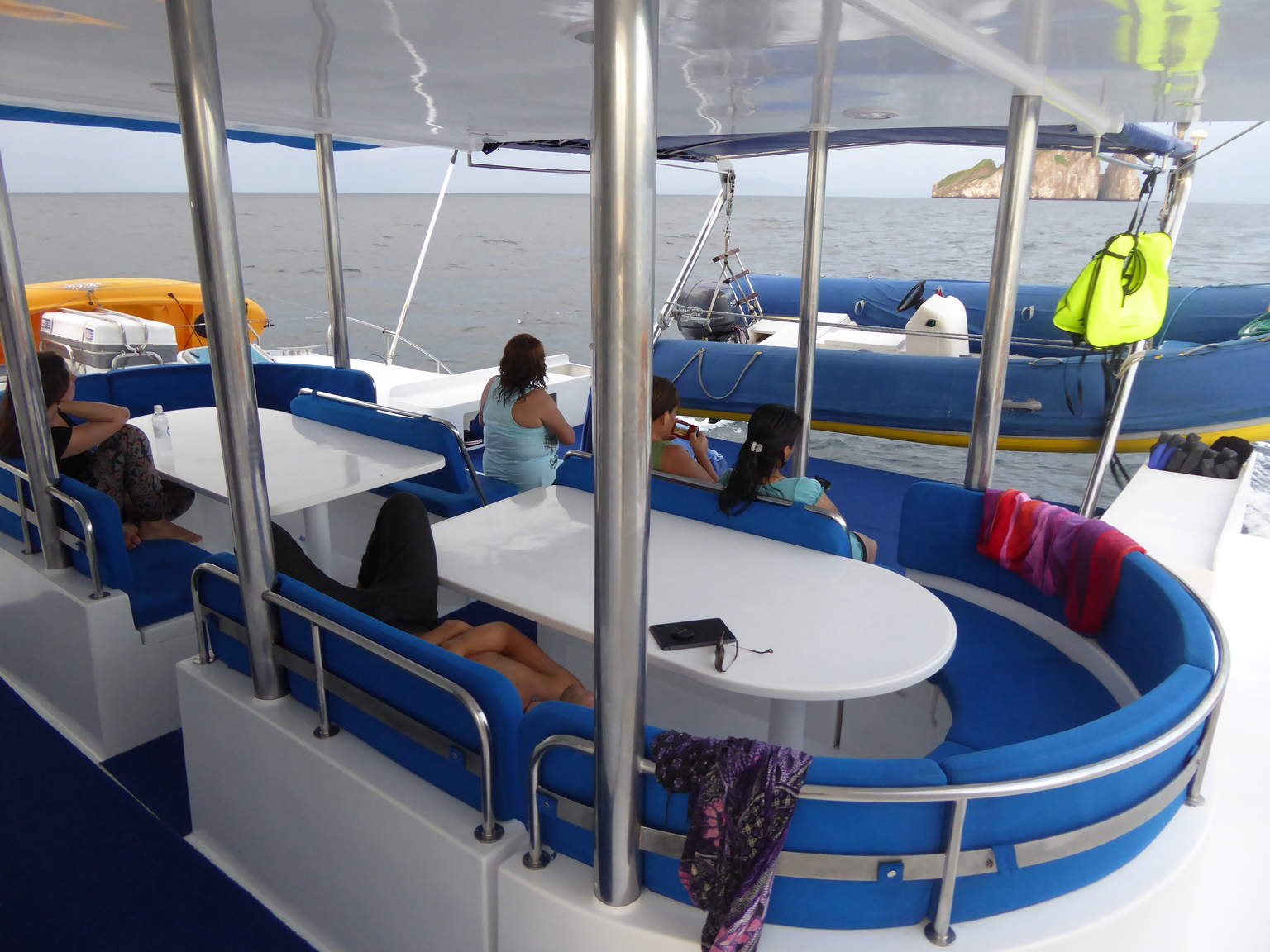 The back of the Nemo, where we ate our meals.
