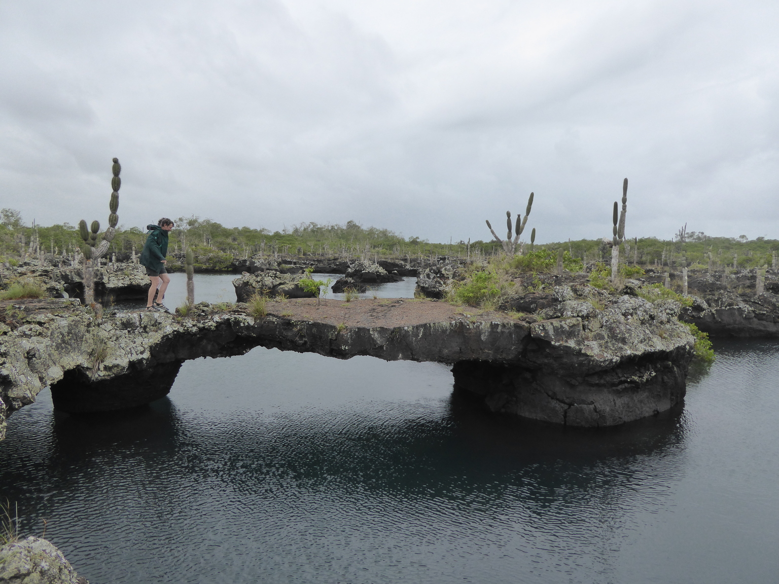 Lava bridge.