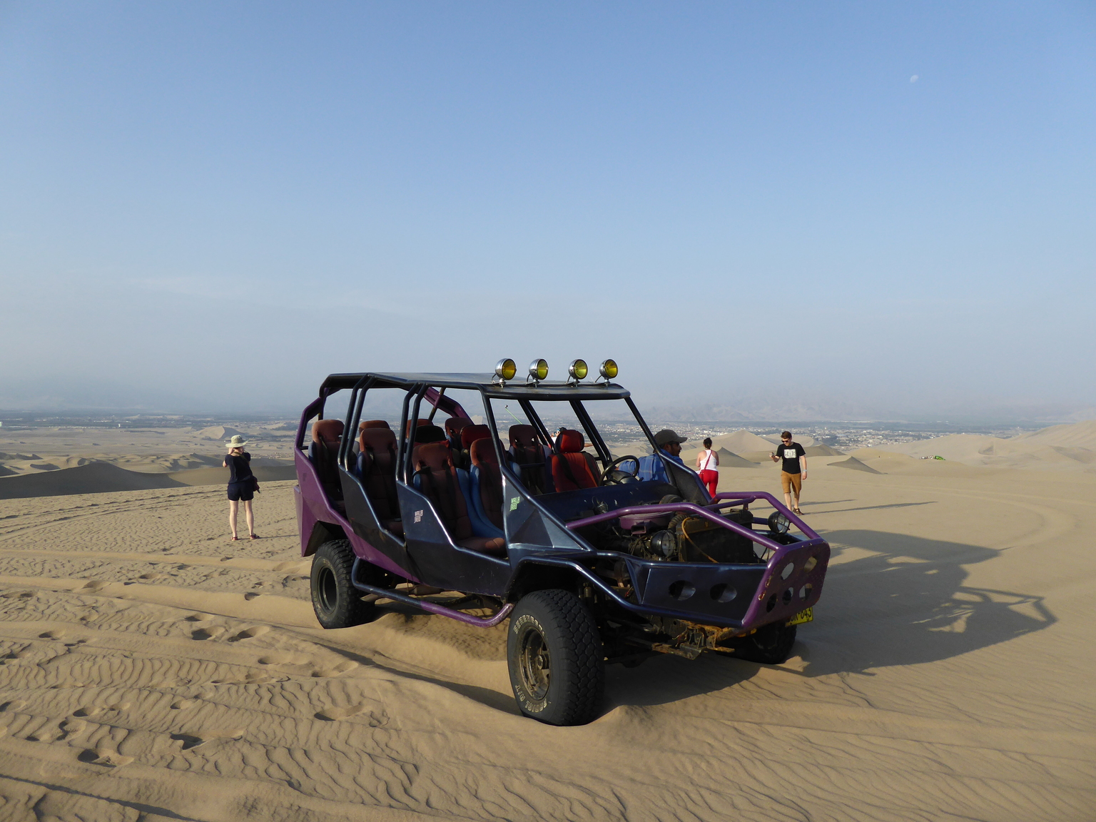 Our sweet dune buggy. It has a Toyota steering column and an old v8 engine, what a frankenstein!