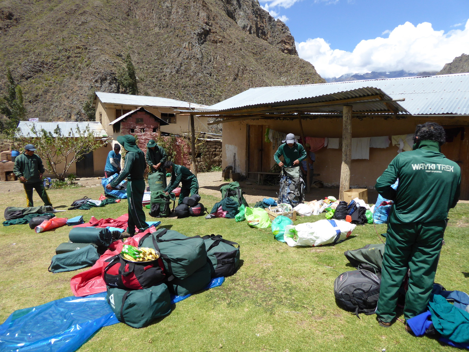 Getting ready to set off.