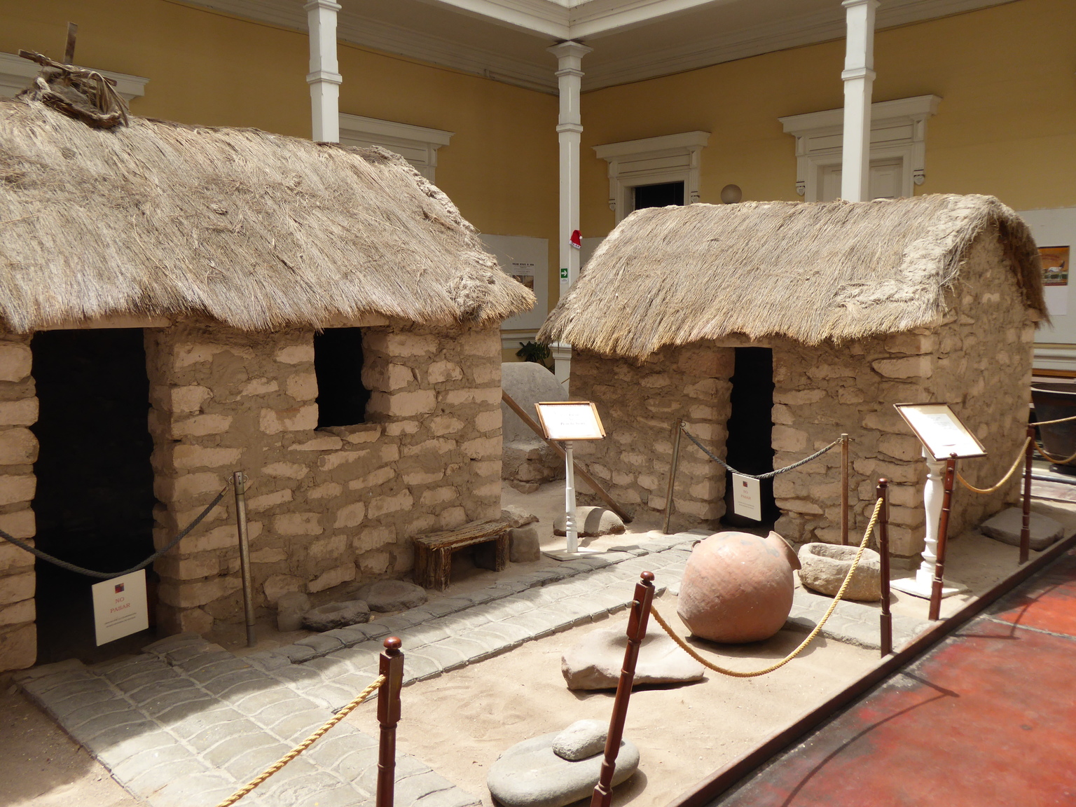Traditional Aymara buildings at the local museum.