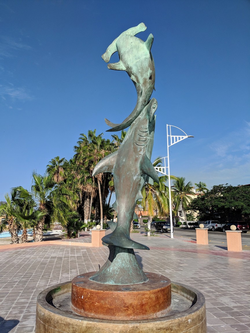 Lots of cool sculptures on the malecon
