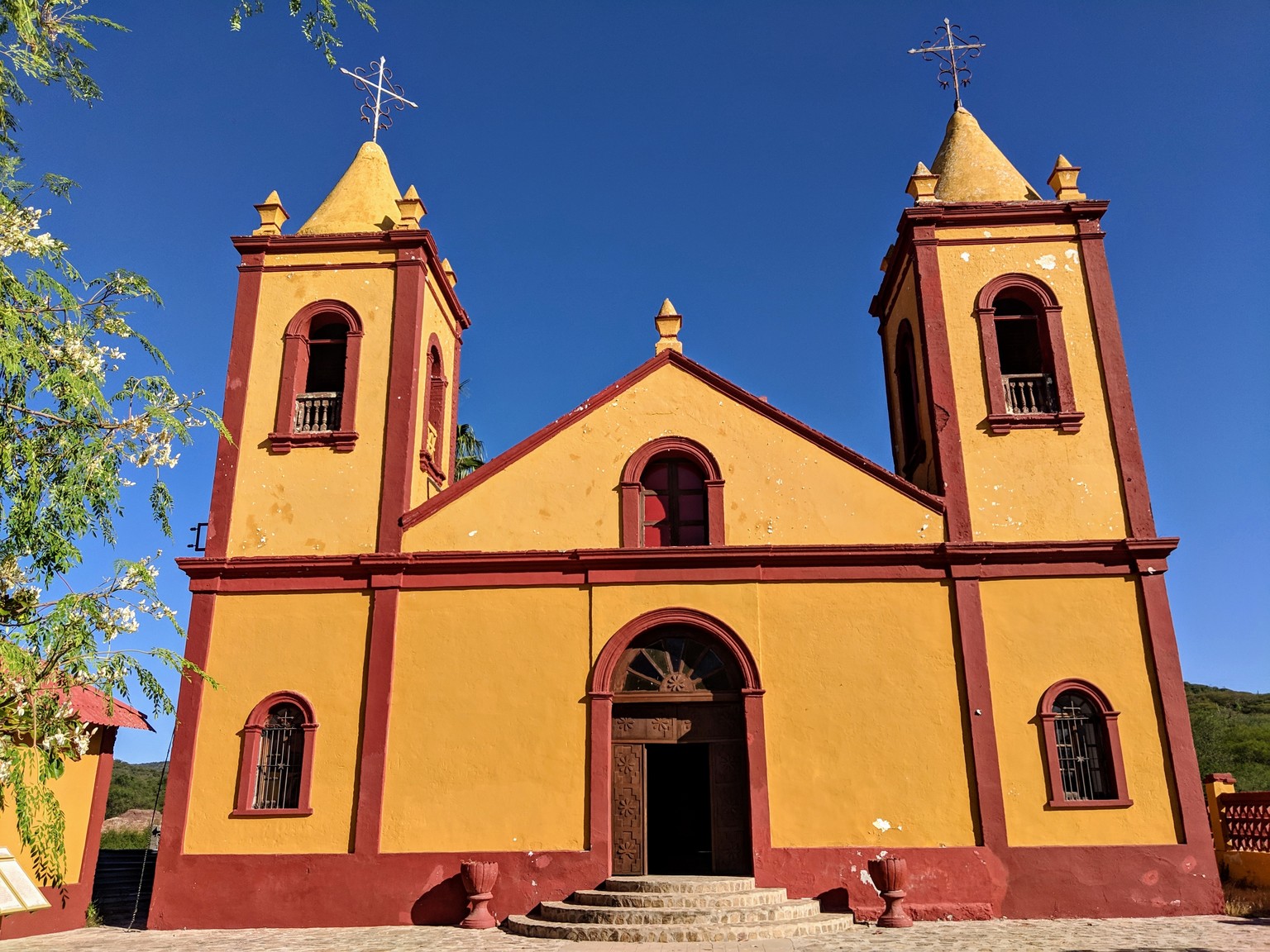 Church in the old mining town if El Triunfo