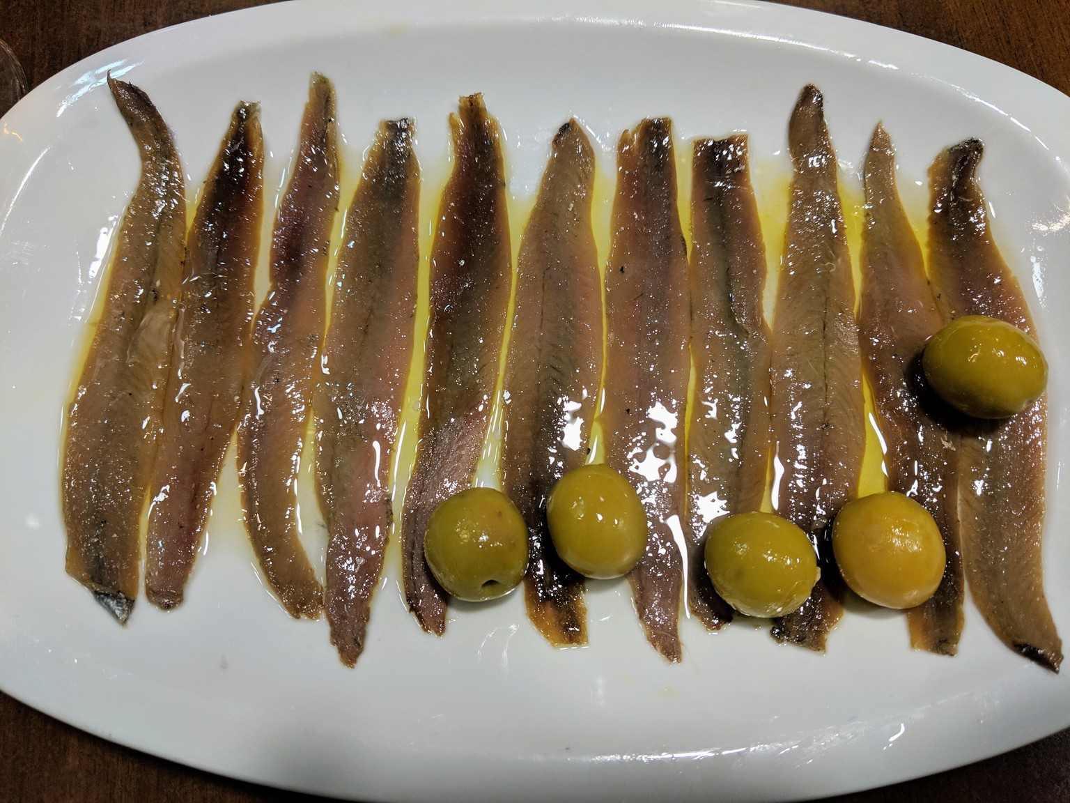Sardines and olives, so tasty