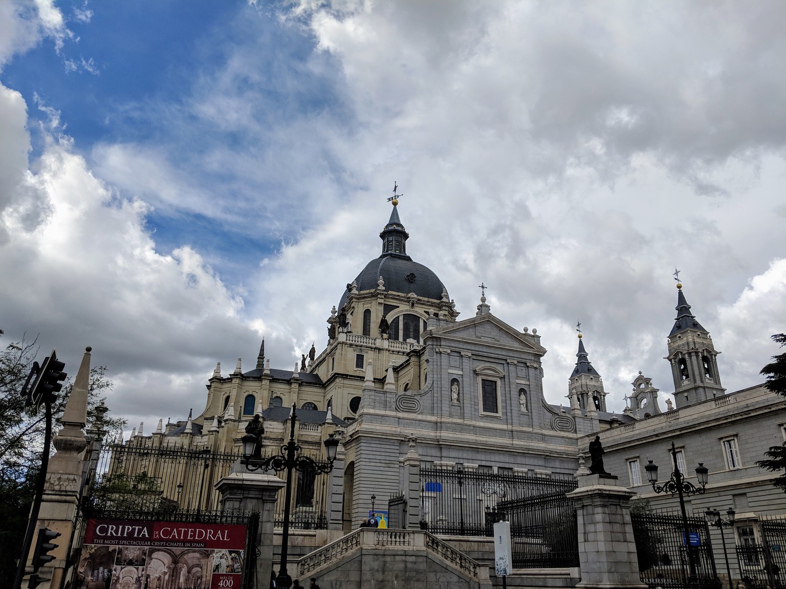 This cathedral has a huge crypt under it. It's a big tourist attraction, but we didn't go.
