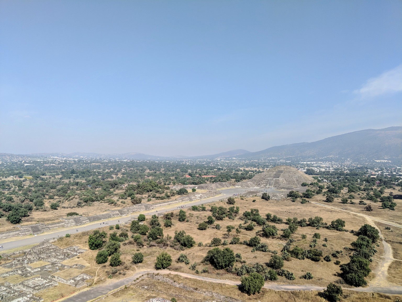 Looking back at the Temple of the Moon.