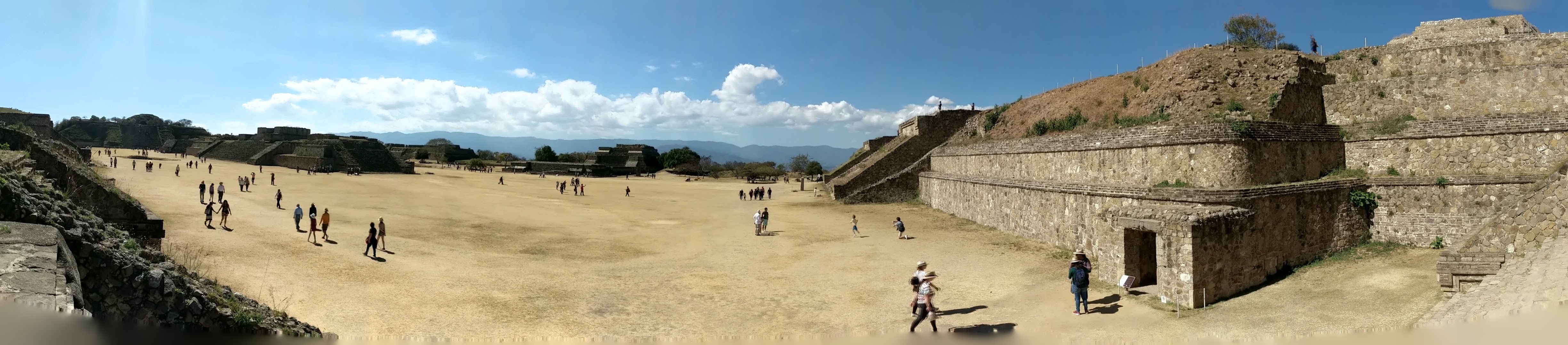 The ancient city of Monte Albán, capitol of the Zapotec civilization.