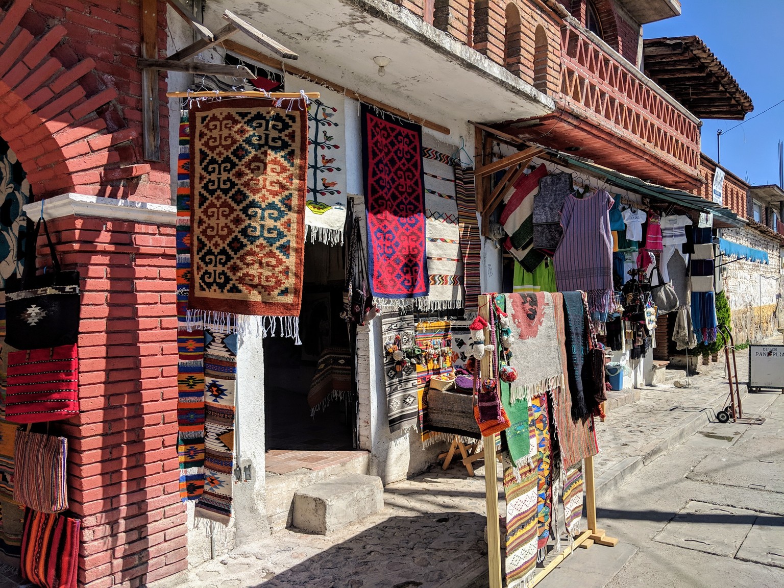 Shops in Teotitlan, a very cute village outside Oaxaca city.