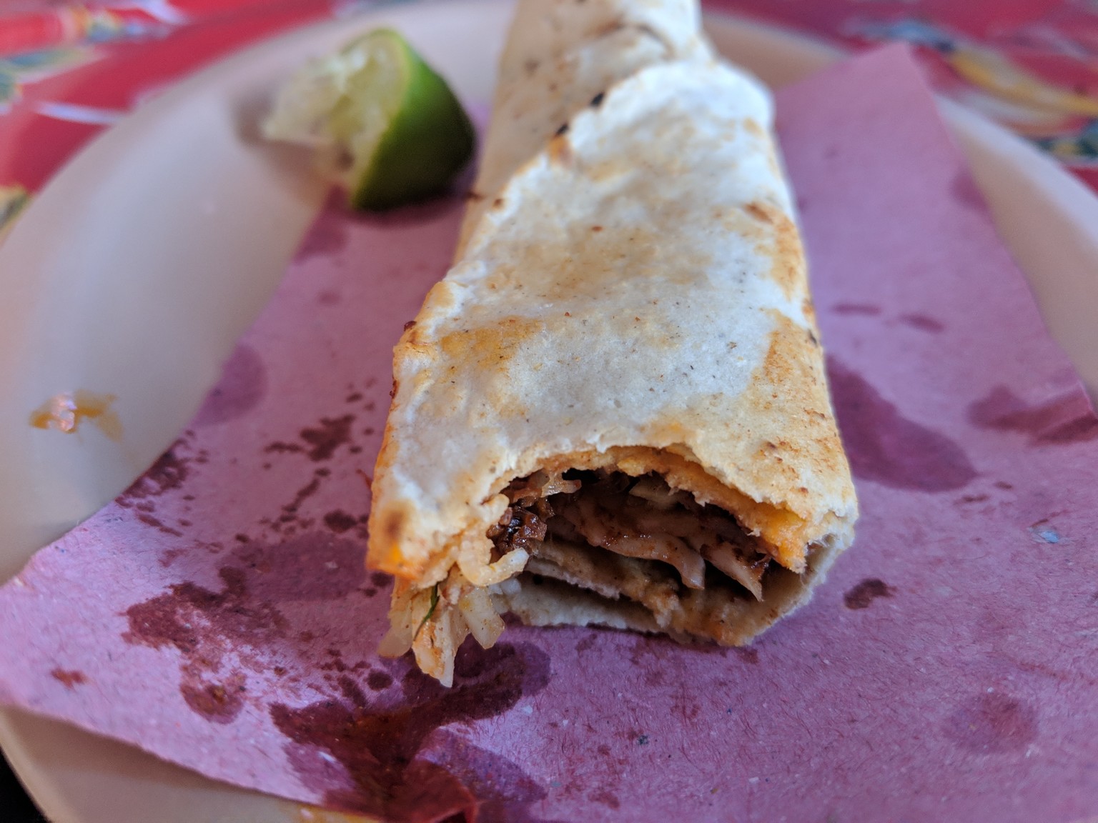 Barbacoa taco, simple and delicious.