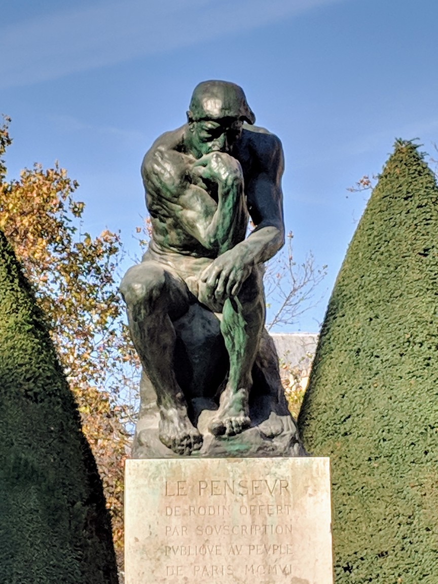Rodin's famous "Thinker"