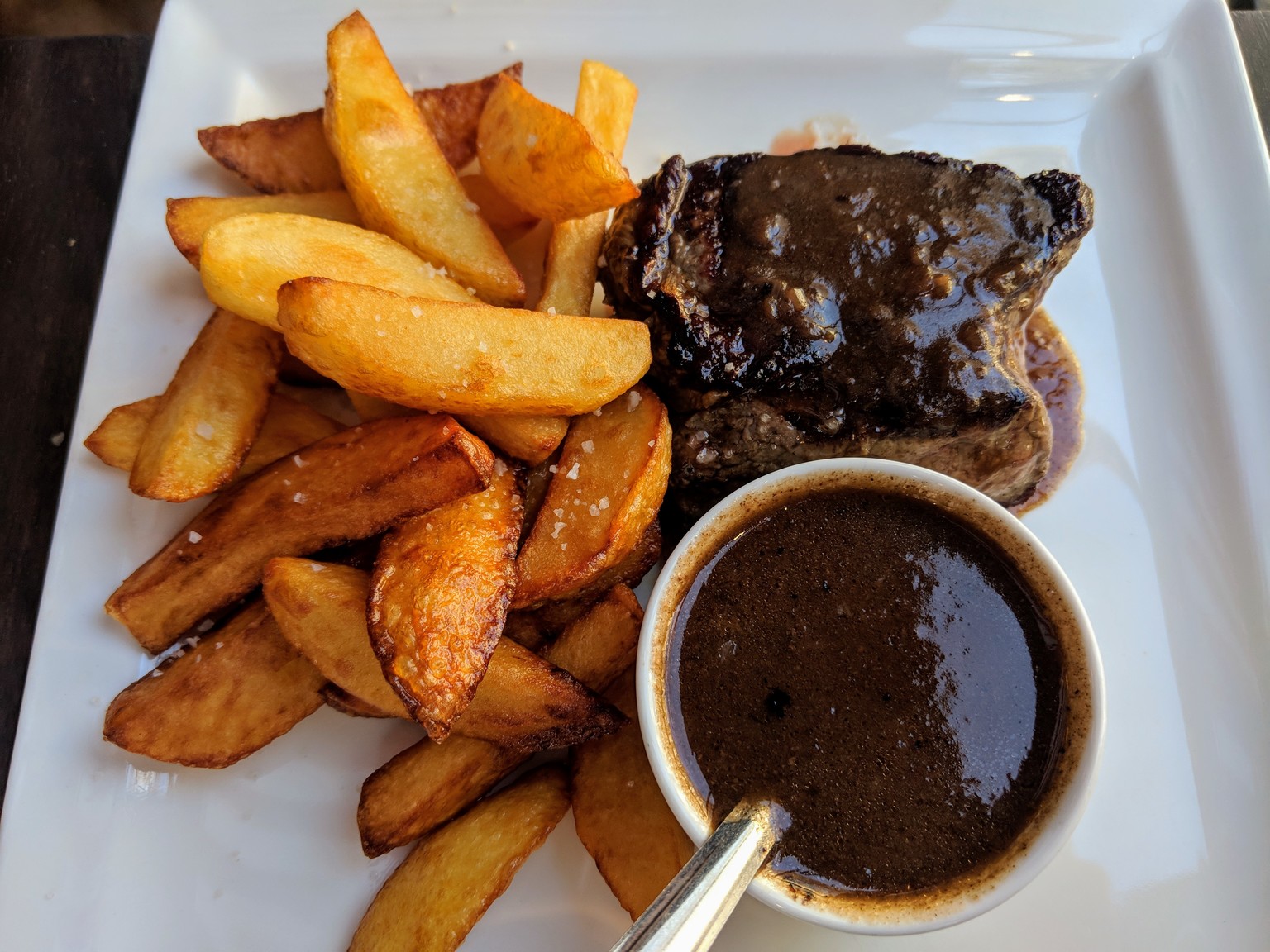 Steak frites, a French classic