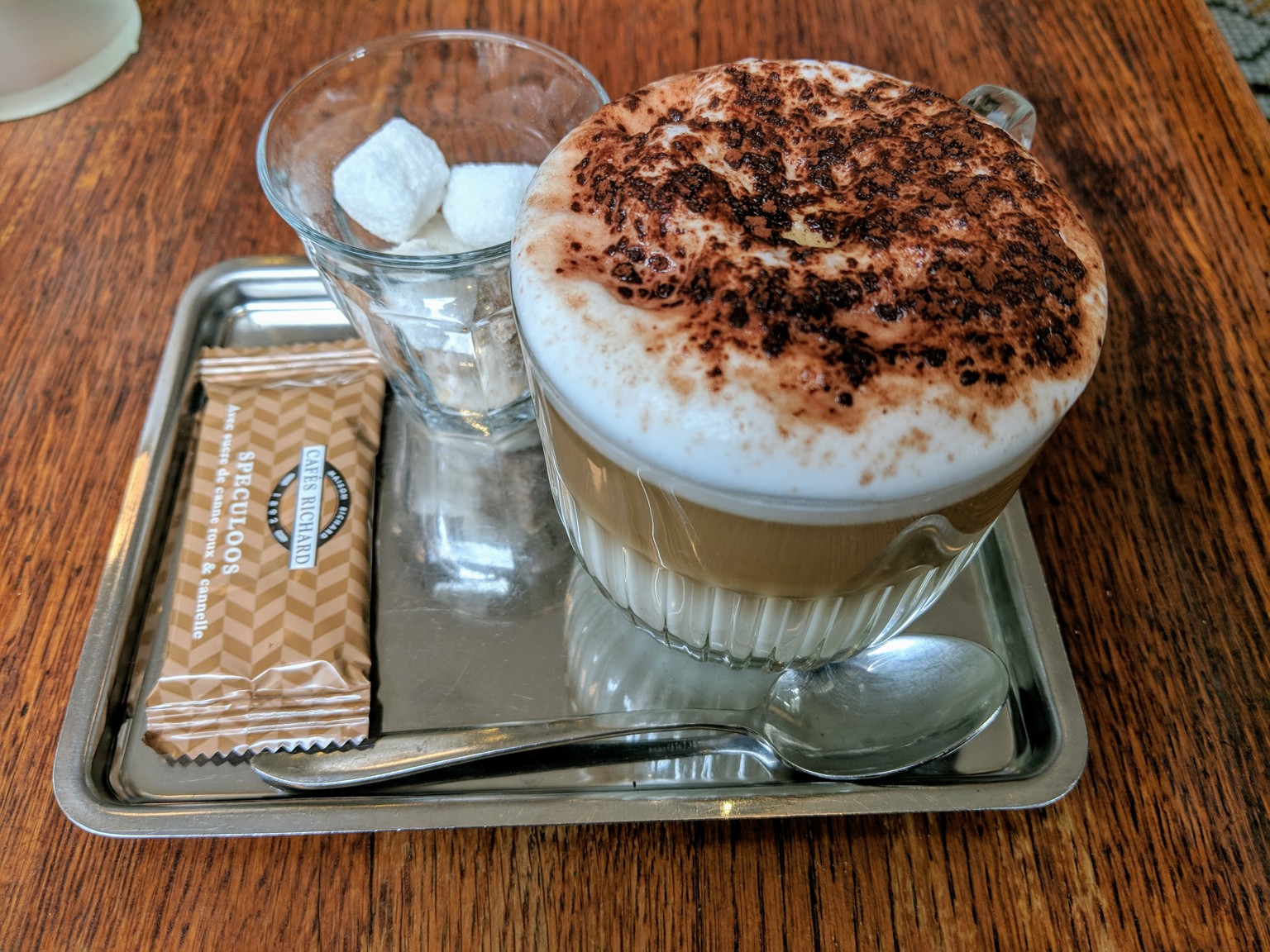 After lunch cappuccino