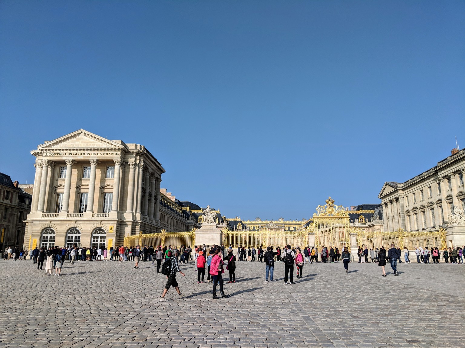 The gates of the palace of Versailles