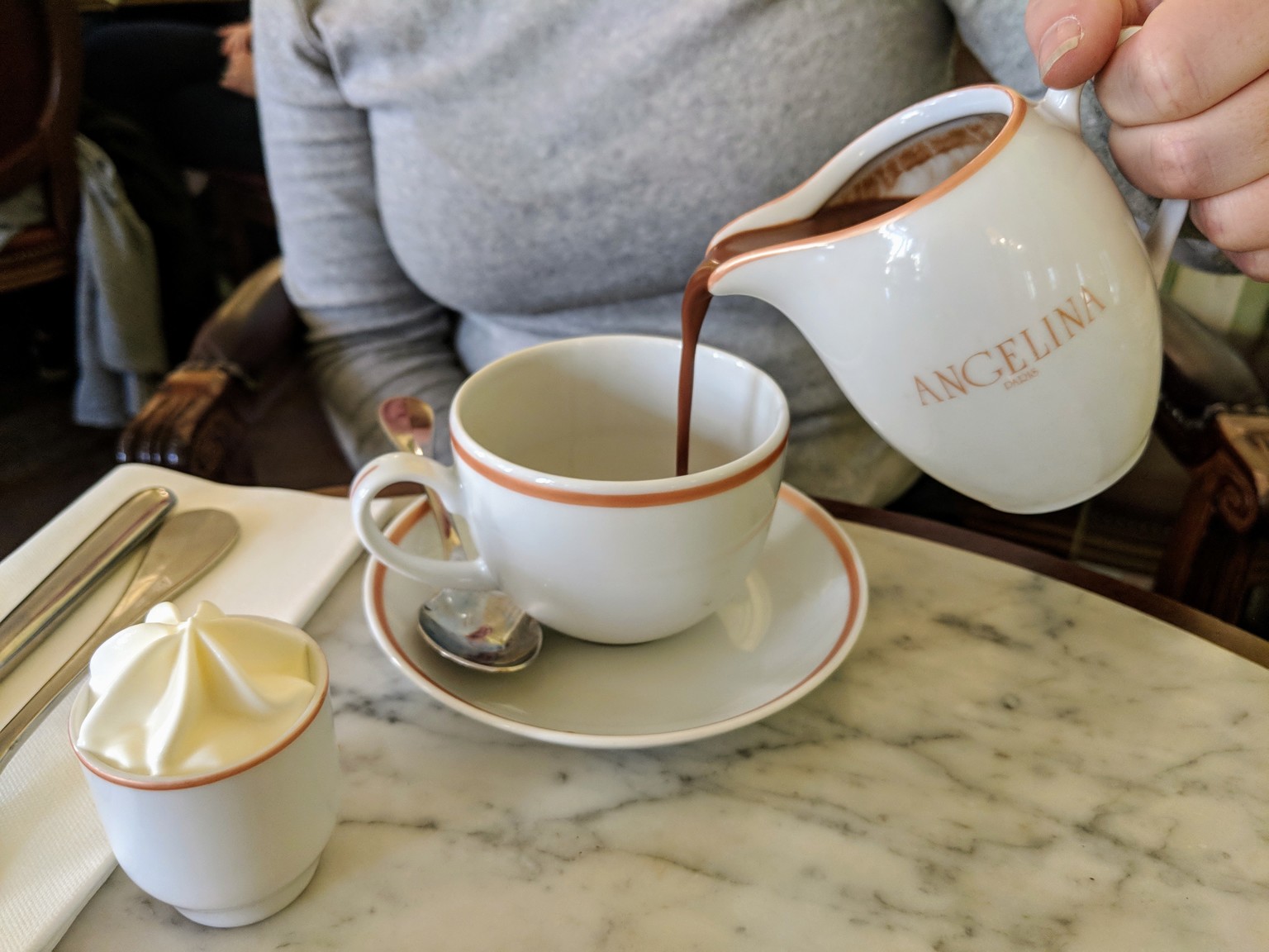 Fancy hot chocolate