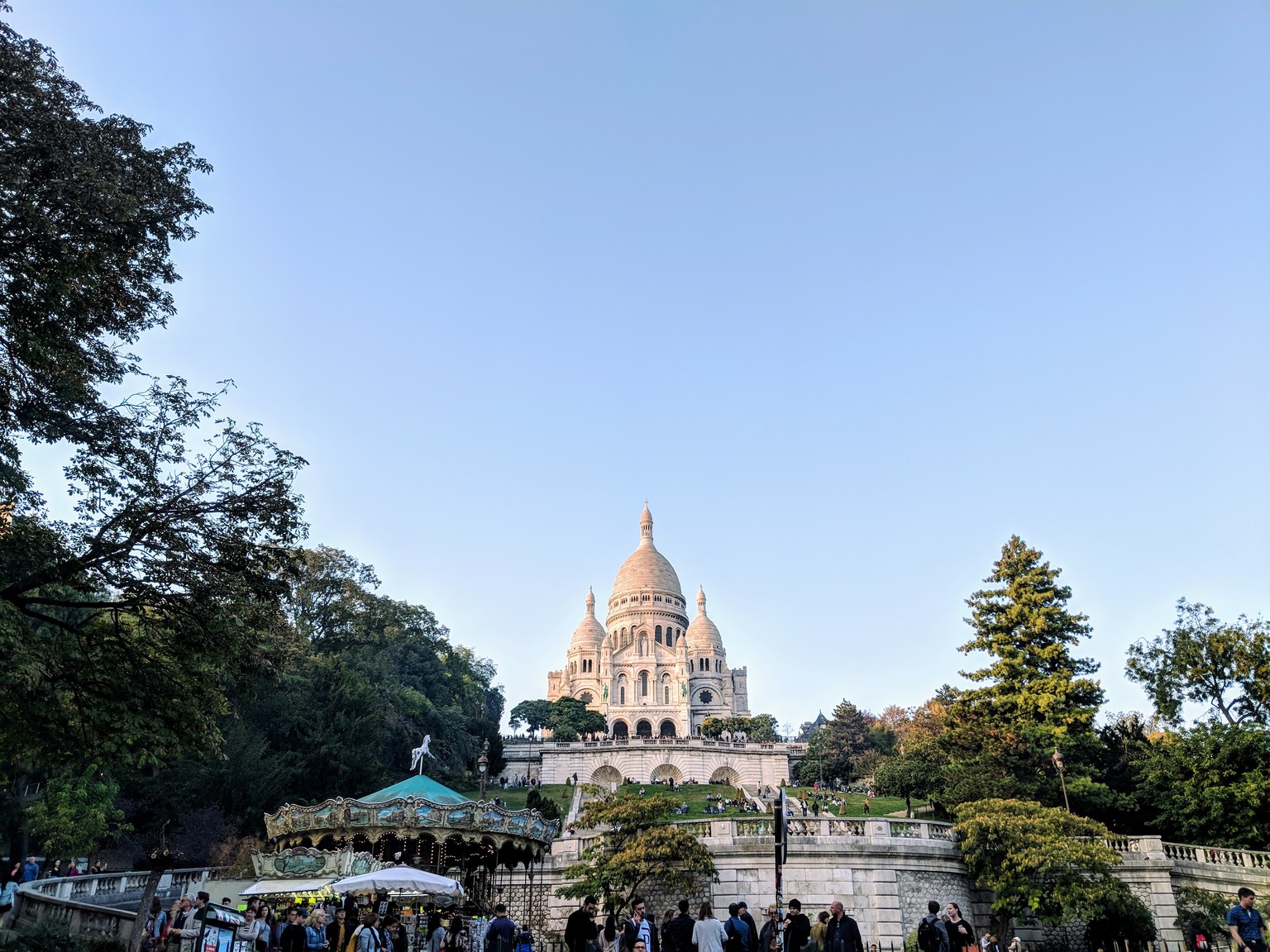 The Sacré-Cœur on top of Montmartre