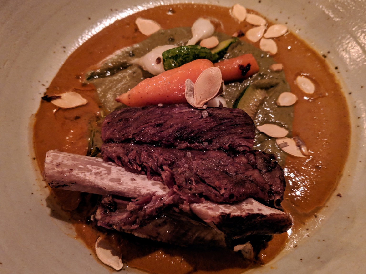 Fall off the bone beef with a rich pumpkin sauce