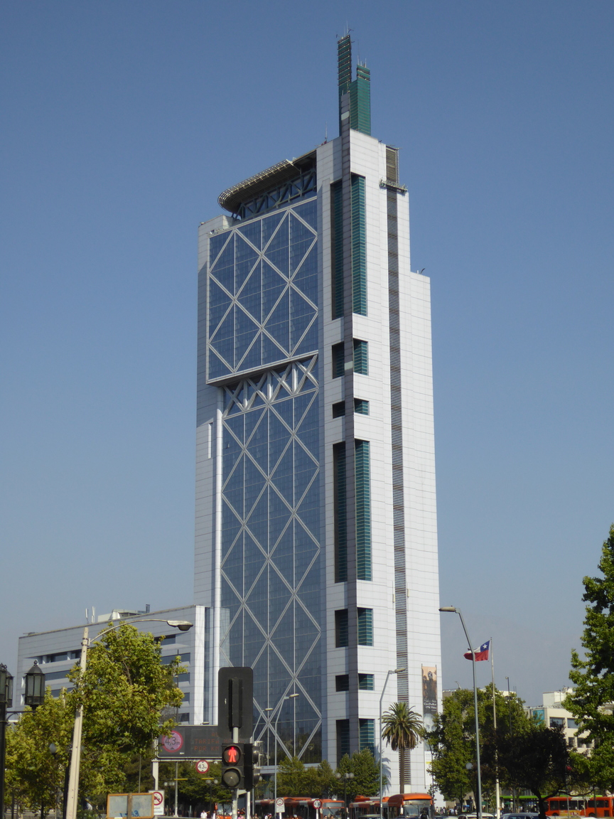 Supposedly this building was designed to look like a cell phone (back in the 90s, when cell phones still had external antennas).