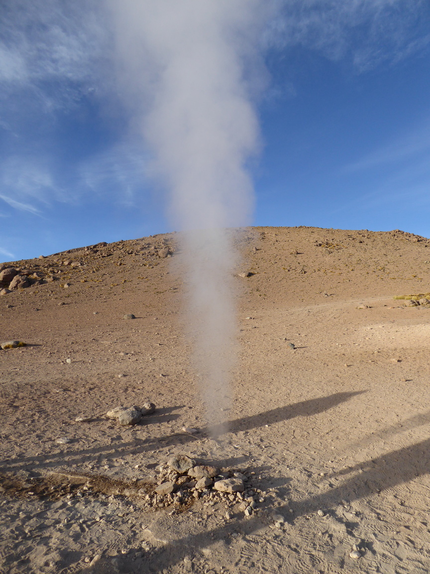 This area is volcanic, and much like Yellowstone in the US, there are steam vents, sulfurous hot springs and geysers all over this valley.