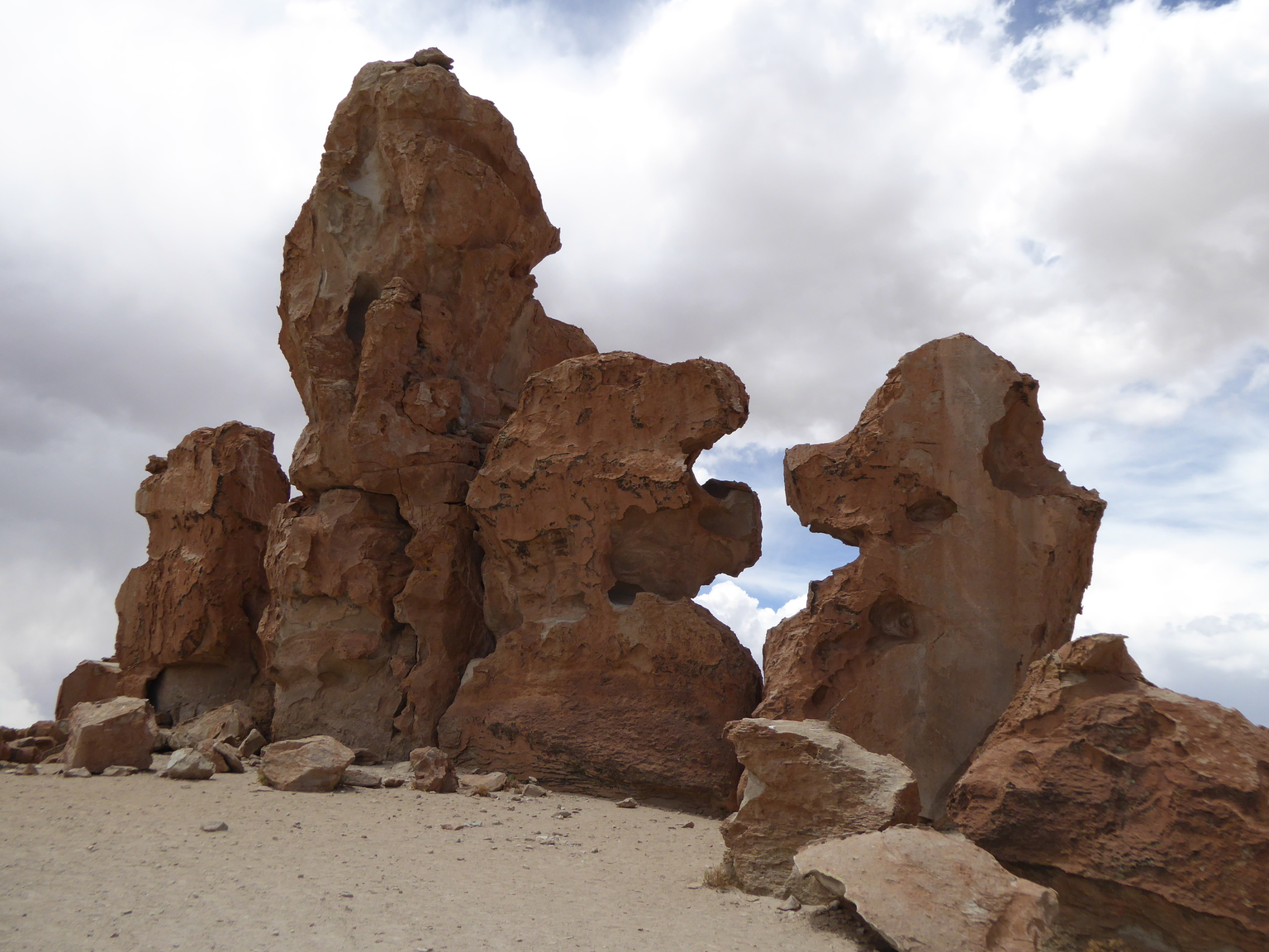 Dog head rocks.