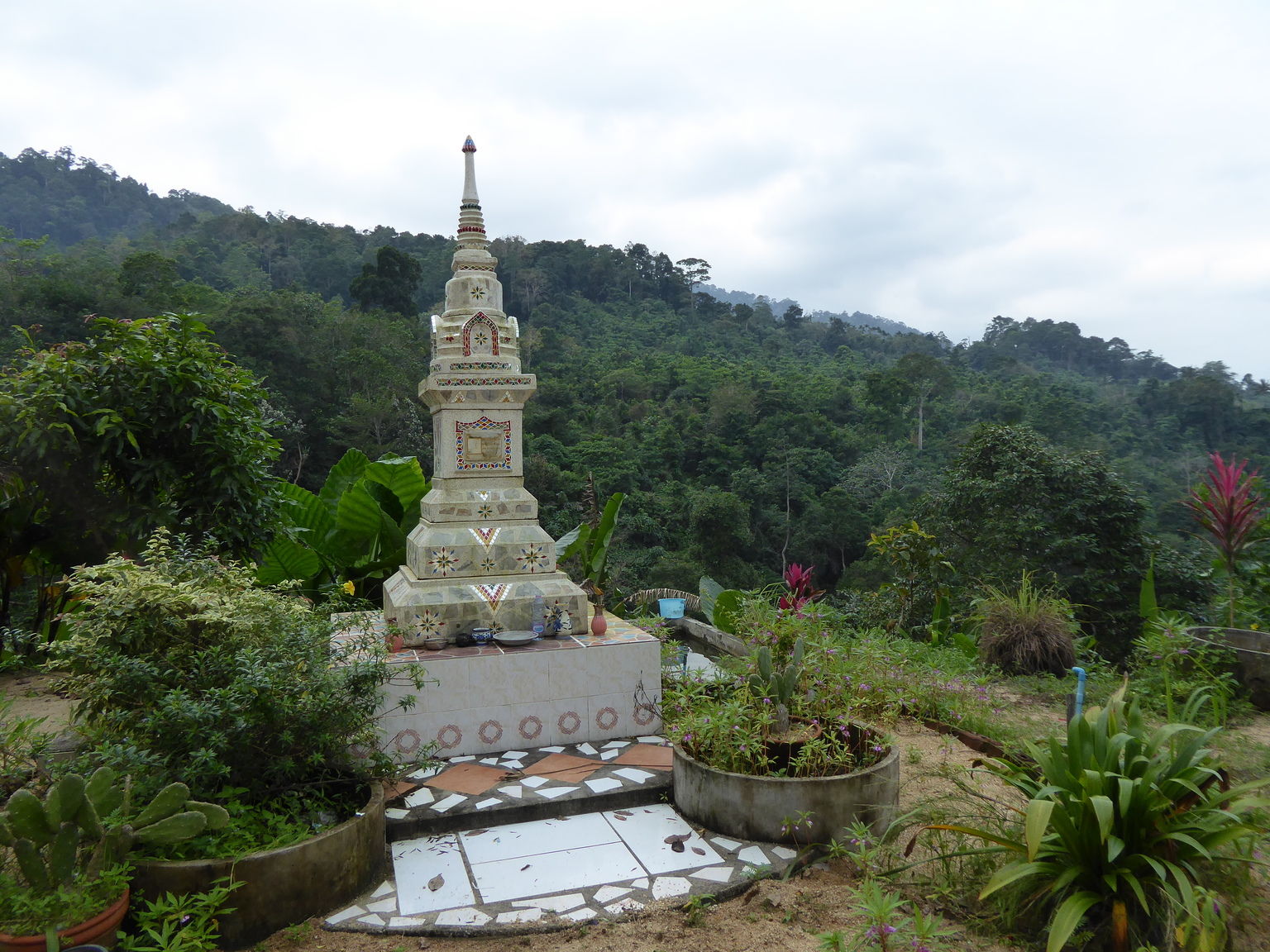 This shrine near the highest point you can drive to on the island.
