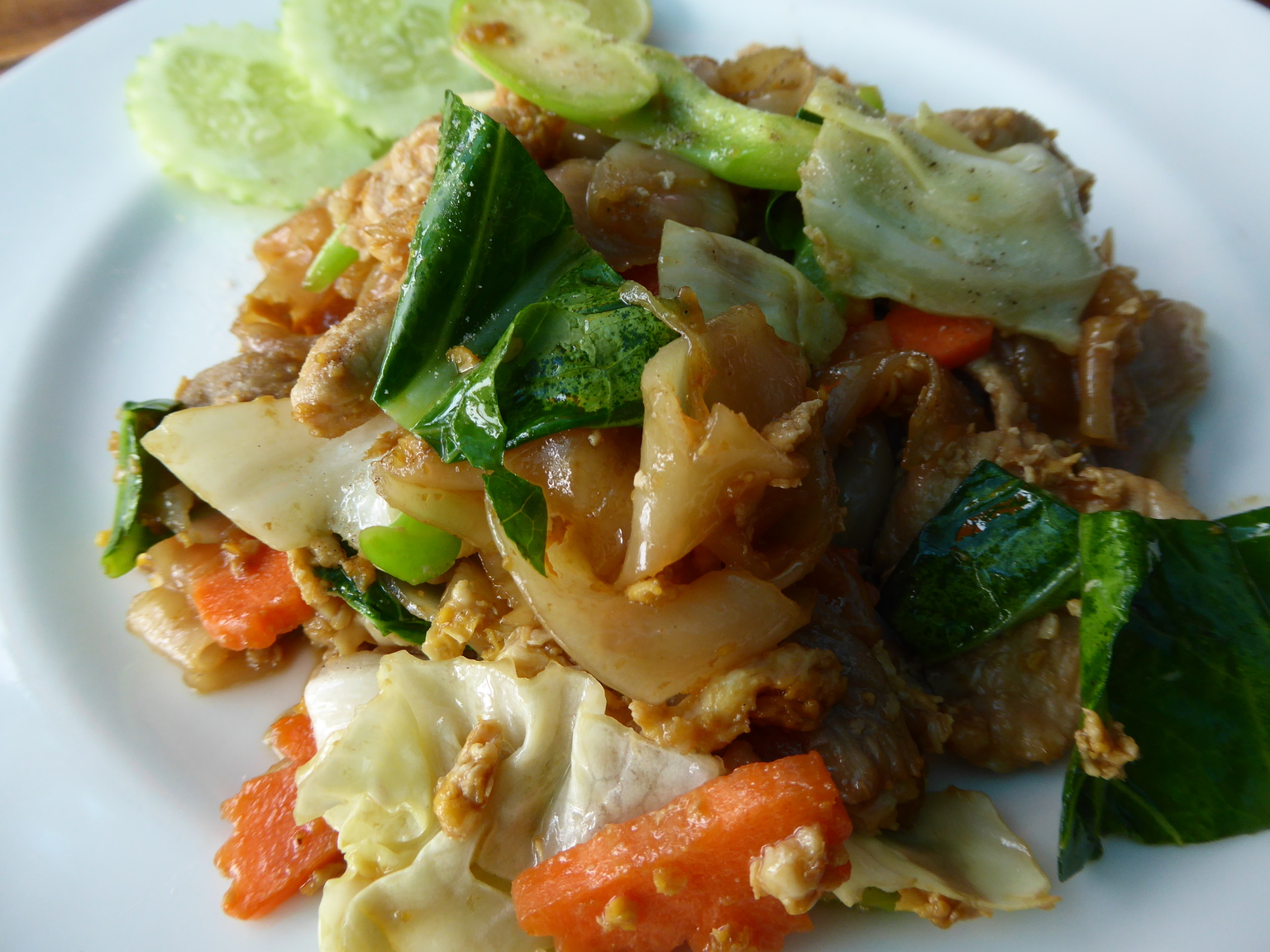 Pad See Ew, the lesser known cousin of Pad Thai.