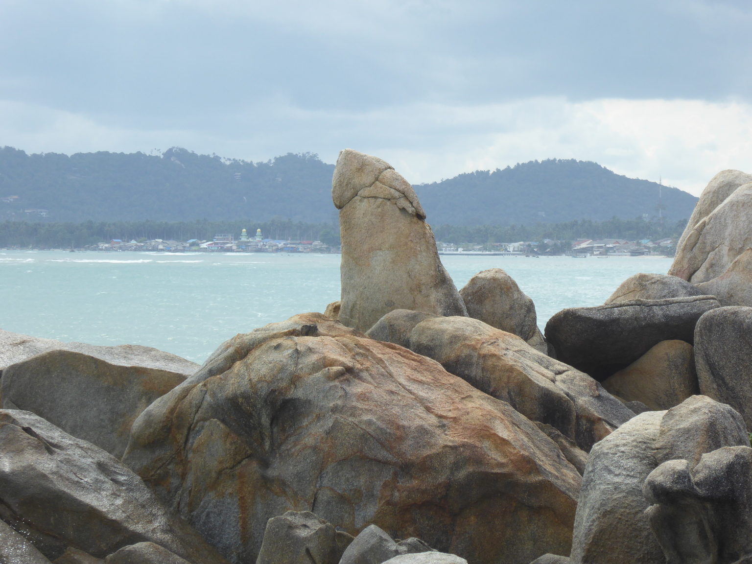 The famous Grandmother and Grandfather rocks, named for their, uh, interesting shapes.
