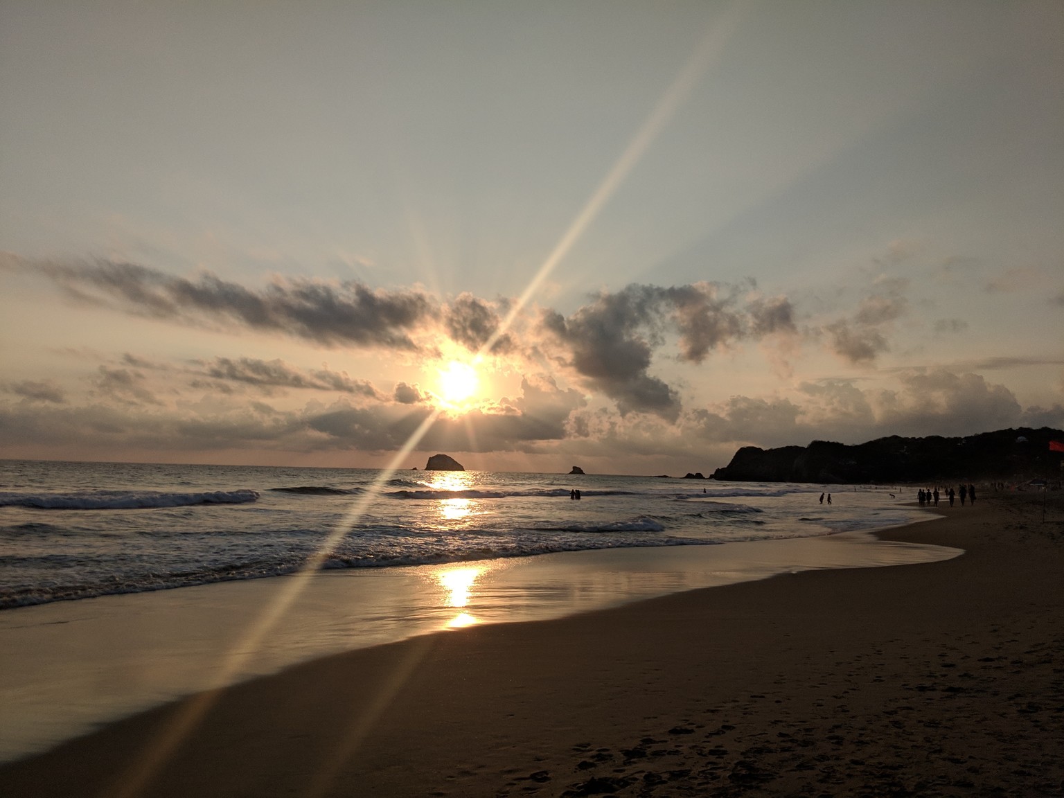 The view the first time we walked onto the beach