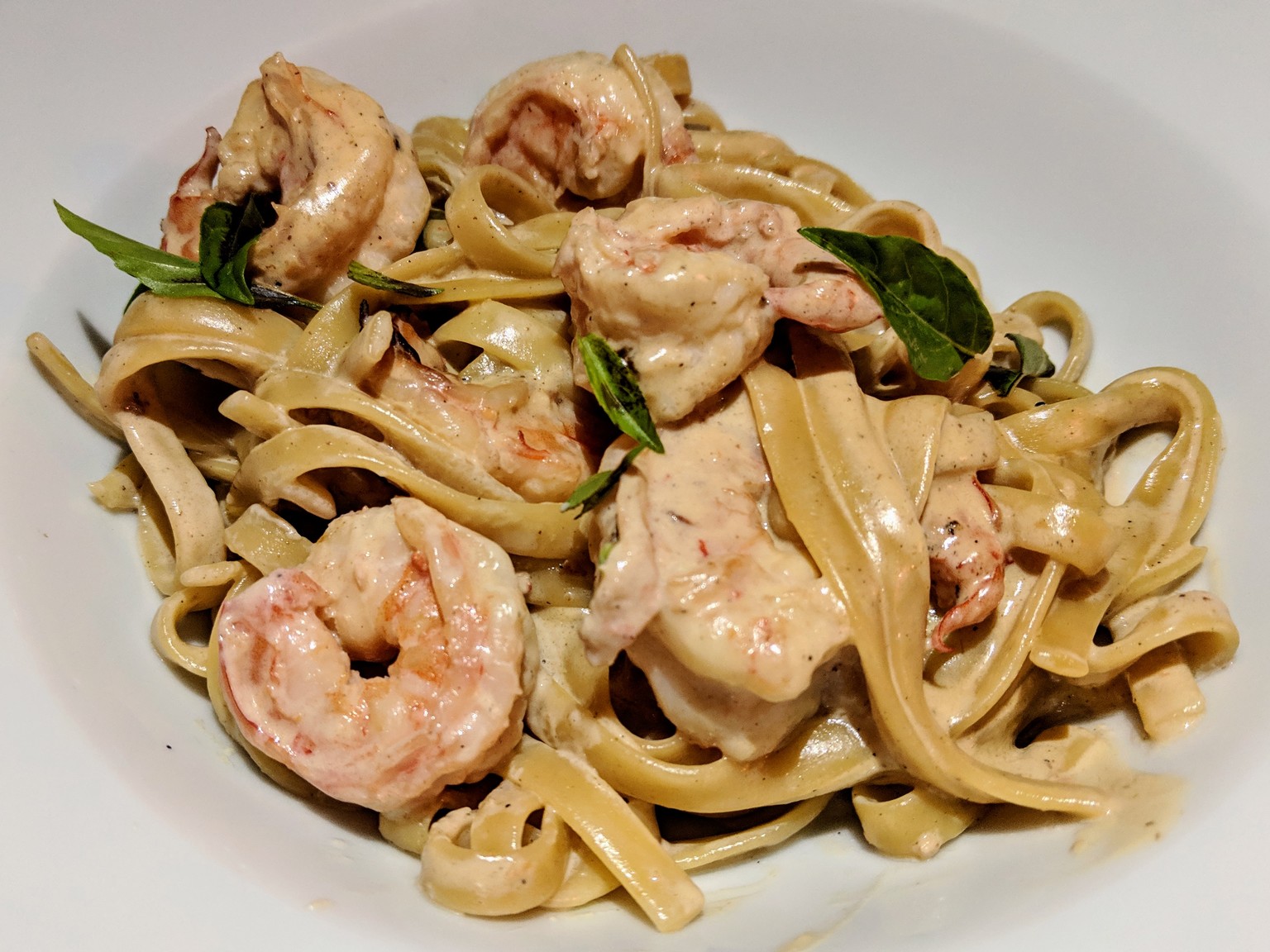 Shrimp pasta